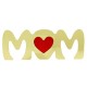 Pieza Decorativa de Metacrilato "MOM" con Corazón 120x45mm