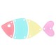 Plexi Acrylic Pendant Fish 69x28mm (4pcs/Set)