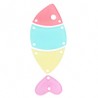 Pink/ Light Blue/ Yellow/ Light Purple Pastel