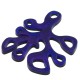 Plexi Acrylic Pendant Coral 30x39mm