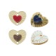 Connettore in Plexiglass Acrilico a Forma di Cuore 17X14 mm