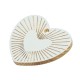 Pendentif en Acrylique Plexi en Forme de cœur 29 x 24 mm