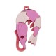 Pendentif en Acrylique Plexi Crevette 40 x 25 mm (2 Pièces/Set)