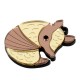Pendentif en Acrylique Plexi Armadillo 40 x 32 mm (2 Pièces/Ensemble)