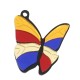 Pendentif en Acrylique Plexi Papillon 34 x 35 mm (2 Pièces/Ensemble)