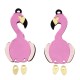 Pendentif en Acrylique Plexi Flamant rose 23 x 40 mm (2 Pièces/Set)
