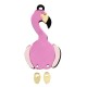 Pendentif en Acrylique Plexi Flamant rose 23 x 40 mm (2 Pièces/Set)