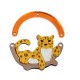 Plexi Acrylic Pendant Leopard 45x30mm (4pcs/Set)