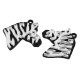 Plexi Acrylic Pendant Zebra 35mm (2pcs/Set)