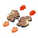Plexi Acrylic Pendant Squirrel 30x25mm (6pcs/Set)