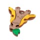 Plexi Acrylic Pendant Giraffe 39x31mm (2pcs/Set)