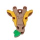 Plexi Acrylic Pendant Giraffe 39x31mm (2pcs/Set)