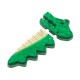 Pendentif en Acrylique Plexi Crocodile 40 x 20 mm (2 Pièces/Set)