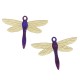 Pendentif en Acrylique Plexi Libellule 45 x 32 mm