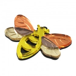 Pendentif en Acrylique Plexi Abeille 55 x 40 mm