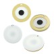 Plexi Acrylic Pendant Round with Evil Eye 50mm