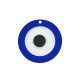 Plexi Acrylic Pendant Round with Evil Eye 50mm