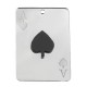 Colgante de Acrílico Plexi con Carta as de Picas 35 x 50 mm