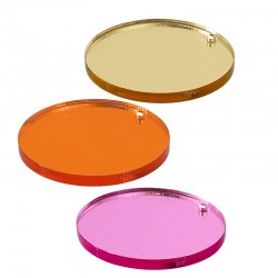 Pendentif rond en Acrylique Plexi 36 mm