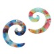 Plexi Acrylic Pendant Coil Geometric 46x53mm