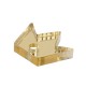 Plexi Acrylic Charm Crown 10x12mm