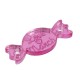 Plexi Acrylic Connector Candy “Love March” 18x7mm