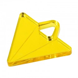 Colgante de Metacrilato Triangulo 30x29mm