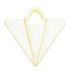 Pendentif en Acrylique Plexi Triangle 30 x 29 mm