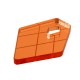 Plexi Acrylic Pendant Rhombus with Lines 23x33mm