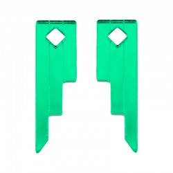 Plexi Acrylic Pendant Geometric 12x40mm (2pcs/Set)