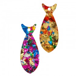 Colgante de Metacrilato Pez 16x42mm