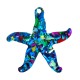 Pendentif en Acrylique Plexi Étoile de mer 40 mm