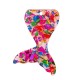 Plexi Acrylic Pendant Mermaid Tail 32x44mm