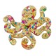 Plexi Acrylic Pendant Octopus 51x42mm