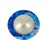 Blue White Wave/ Ivory