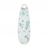 Bianco iridescente con strass