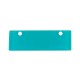Pendentif Rectangulaire en Acrylique Plexi avec 2 Trous 34 x 12 mm