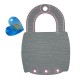 Colgante de Metacrilato Candado 33x48mm