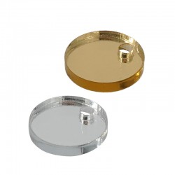 Breloque Ronde en Acrylique Plexi 12 mm