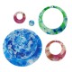 Cercles en Acrylique Plexi 82 Mm/61 Mm/44 Mm/26 Mm/13 mm (5 Pièces/Set)
