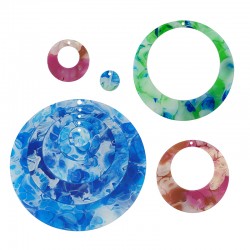 Colgante de Metacrilato Aros 82+61+44+26+13mm (5pcs/Set)