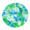 Vert blanc bleu vague