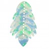 Vert/Bleu clair transparent multicolore