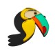 Plexi Acrylic Pendant Toucan 62x49mm