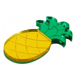 Pendentif en Acrylique Plexi Ananas 31 x 55 mm