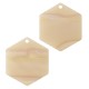 Pendentif Hexagonal en Acrylique Plexi 29 x 33 mm