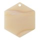 Plexi Acrylic Pendant Hexagon 29x33mm