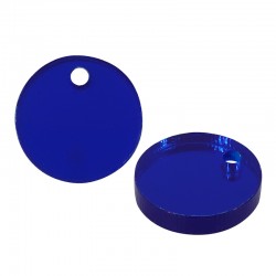 Breloque Ronde en Acrylique Plexi 15 mm
