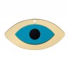 Black/ Gold Mirror/ Turquoise