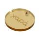 Plexi Acrylic Charm Round “χαρά” 20mm